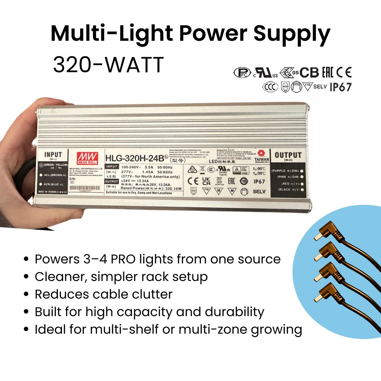 33" Procyon PRO LED Grow Light - Home and Commercial Use - Happy Leaf