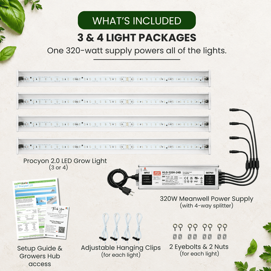 Procyon 2.0 Full-Spectrum LED Grow Light - Happy Leaf
