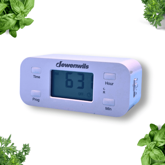 Grow Light Timer | 3 - Prong Programmable for Indoor Gardens - Happy Leaf